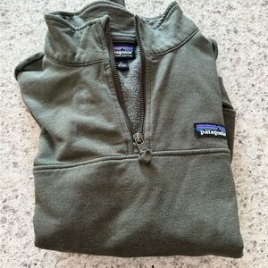 Patagonia Olive Organic Cotton Pullover